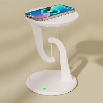 Small Fashion USB Charging Touch Control Dimmable LED Desk Lamp with Wireless Phone Charger