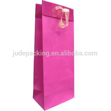 Red pink bottle bag