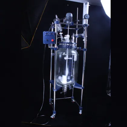 100l Chemical jacketed glass reactors