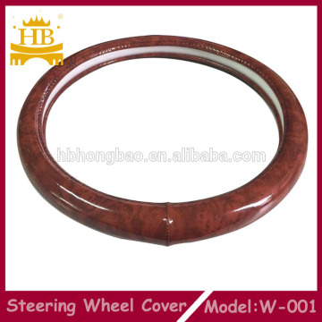 Factory price Hot selling pvc wooden steering wheel cover for car