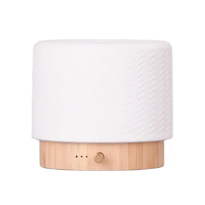 Handcrafted 140ML Ceramic Bamboo Hevea Aromatherapy Humidifier and Essential Oil Diffuser