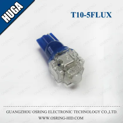 OSRING auto headlights T10 5 Flux LED wedge led headlights