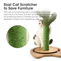 Kaktus IQ -träning Sisal Cat Cactus Post Scratcher