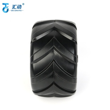 Solid High-Wear-Resistant PU Caster Wheels for Luggage, Trolleys, Beach Carts & Foam Wheels - 7 Inch Diameter