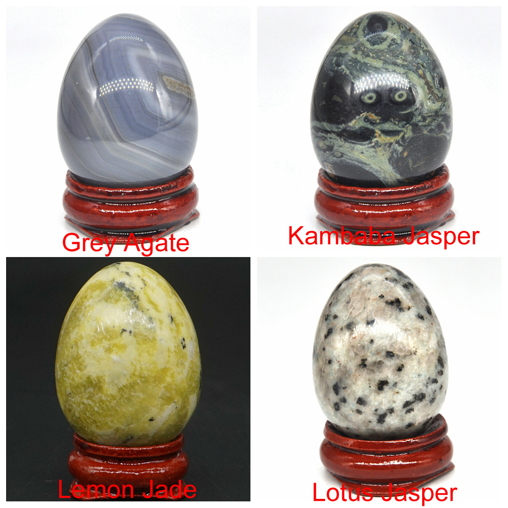 30x40mm Egg Shaped Stone Natural Healing Crystal Kegel Massage Accessory Minerale Gemstone Reiki Home Decoration Wholesale