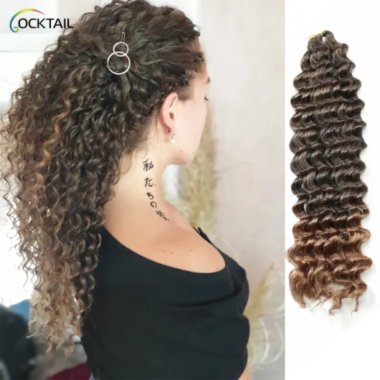 High temperature fiber loose deep crochet curls extention for braiding, premium loose deep braiding hair in stock