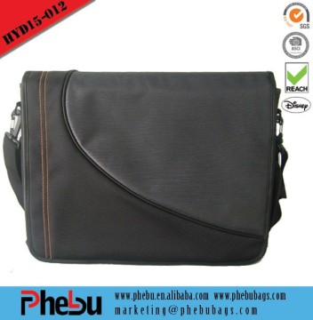 New Cheap Black Stylish Laptop Notebook 15" Messenger Bag with Shoulde...(LAP15-012)