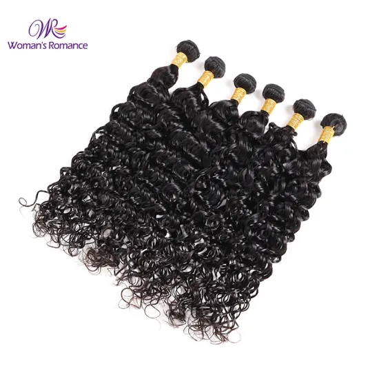 Dropshipping Wholesale Virgin Brazilian Hair Water Wave Hair Extensions Human Hair Bundles Sample