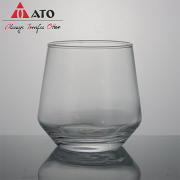 Vetro di whisky in vetro in cristallo chiaro senza piombo fatto a mano