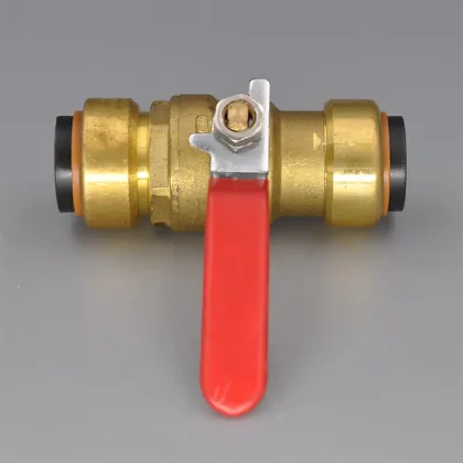 Sharkbite Style (Push-Fit) Push to Connect Lead-Free Brass Coupling-Tee