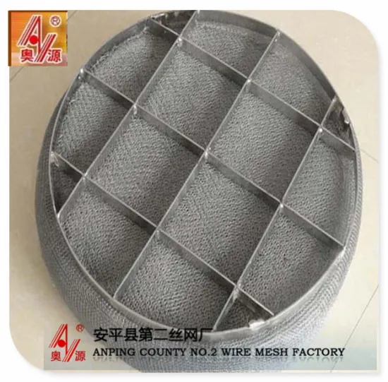 corrosion resistance stainless steel Round Shape Wire Mesh Demister Pads