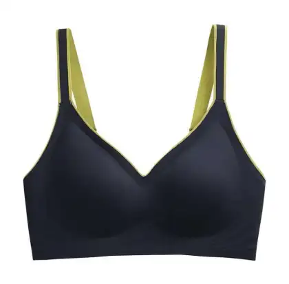 Plus Size Latex Jelly Bar Wireless Padded Sports Bra