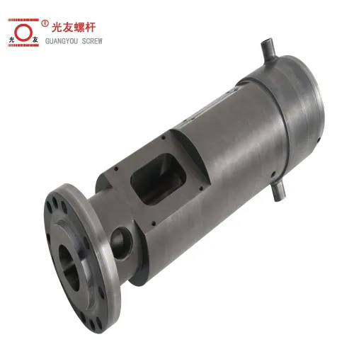 Conical twin screw barrel extruder na bahagi