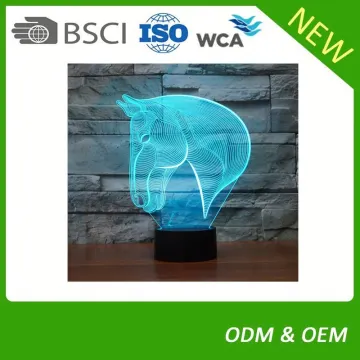 Maufacture Colorful 3d led lamp mini 3d night light