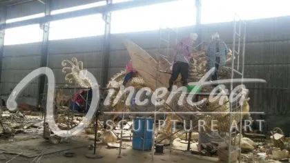 High quality metal dragon sculpture bronze dragon sculpture