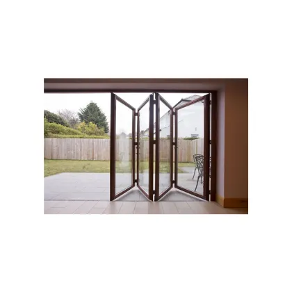 Thermal Break Aluminum Folding Doors: ExteriorAccordion as Stacking Bi-fold Doors