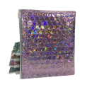 Hot Pink Blue Silver Holographic Cosmetic Bubble Bag