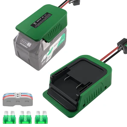 18V 36V Lithium Battery Adapter with Fuse Switch for DIY Power Converter - Compatible with Hikoki Tools and Truck RC Toys