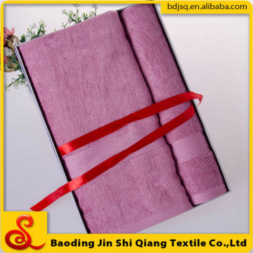 Hot sale High-quality 100% Bamboo Fiber towel pack gift , Twin set towel