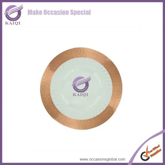 18237 Copper Charger Plate wedding decoration charger plate