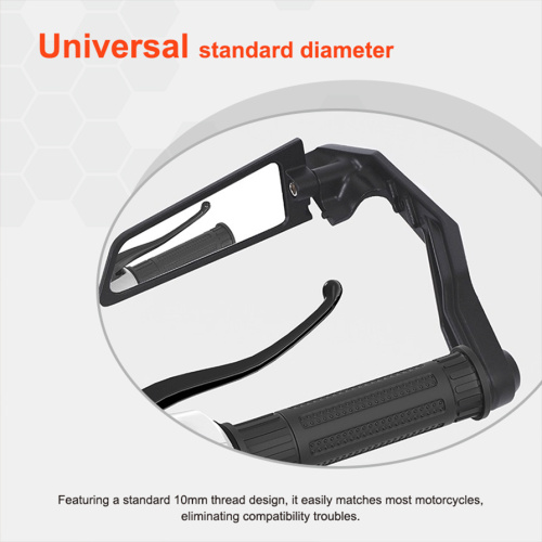 Espejo lateral retrovisor ajustable duradero para motocicleta