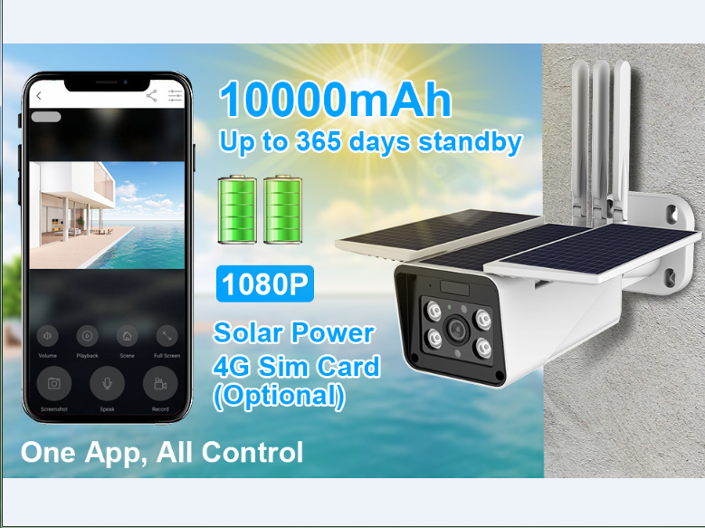 Hot selling Security Camera With Solar Panel