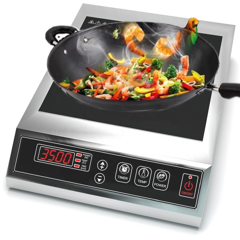 Commercial Induction Cooker 3500W High-power Induction Cooker Cooktop Household Stainless Steel Electric Cooking Stove