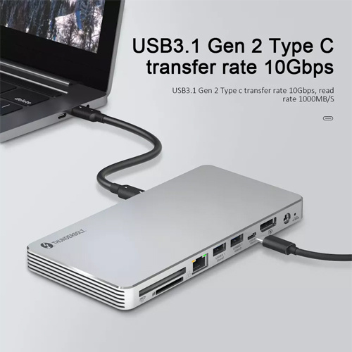 10 인 Thunderbolt 3 도킹 스테이션에서 10