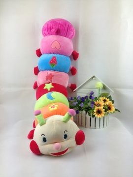 Plush Stuffed Toy Soft Caterpillar Colourful for Gift