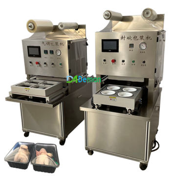 MAP Meat Tray Sealer Packer for Fresh Fruit Trays and Plastic Containers