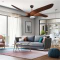 Remote control wood grain 60 inch fan Chandeliers