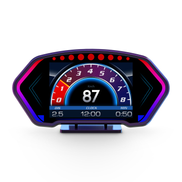 6 inç Evrensel Akıllı Gösterge OBD2+GPS+ivmeölçer hız göstergesi HUD