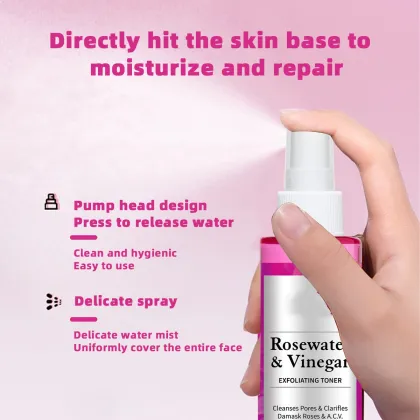 Korean Rose Hydrating Whitening Facial Toner Spray Mist