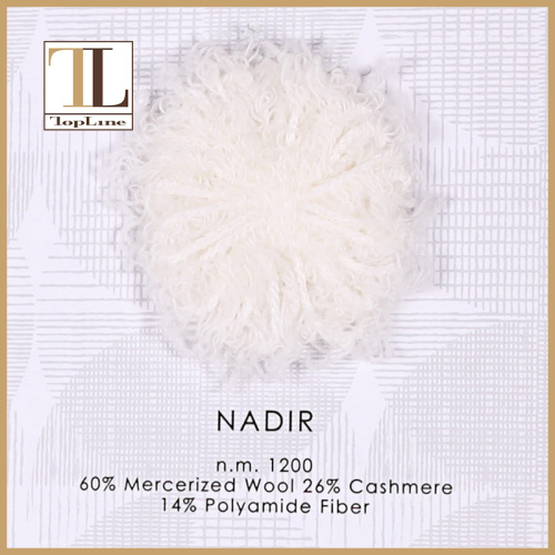 Fio de fibra de poliamida de caxemira de lã mercerizada