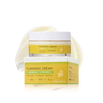 Turmeric Face Cream 80g - Vitamin C Natural Skin Brightening Lotion for Dark Spots and Glow
