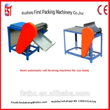 Packing Tin Pail Can Making Machine Semi Automatic Tin Can Roll Formers