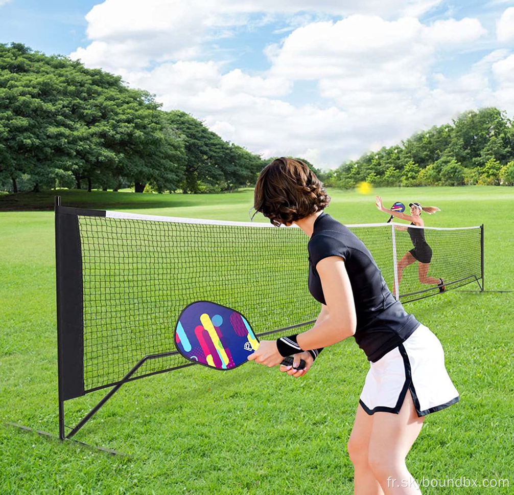 Pickleball Nets Portable 22 pieds Ball Ball Game