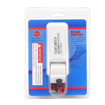 12V Water Tank Float Switch for Automatic Marine Bilge Pump Operation - 28A