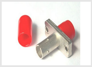Simplex Hybrid Fiber Optic Cable Adapter FC - ST / SM Zinc Alloy Red CE