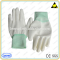 Custom Accept White ESD Противоскользящие антистатические полиуретановые рабочие перчатки