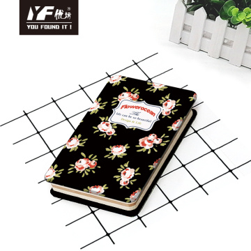 Diario del notebook in metallo in stile oceano di fiori personalizzato per ragazze diario con copertina rigida