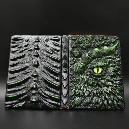 Wholesale Handmade Forest Evil Dragon Game Handbook - 200 Pages A5 Silky Writing Resin Notebook