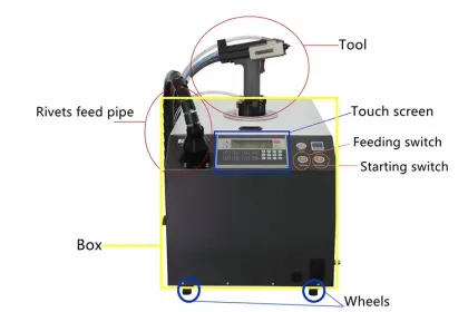 Pneumatic Rivet Gun Riveting Feed Machine System