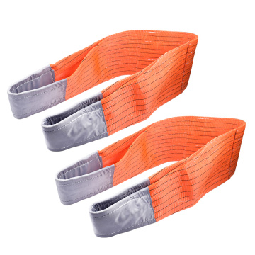 12 Ton 9M Or OEM Length 300MM Width Synthetic 9T Webbing Lifting Belt Sling Orange Color code Safety Factor 8:1 7:1 6:1