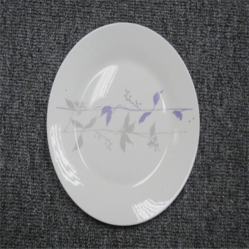 Super White Porcelain Plate Restaurant Dishwasher Catering Serving Dishes RoundPlates