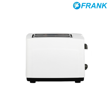 Minimalist White 2 Wide Slot Household Breakfast Toaster
