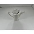 kettle Ceramic white with lid