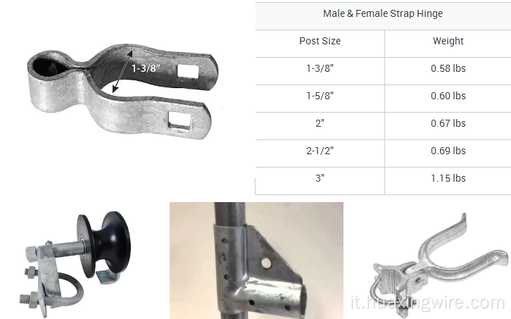 Accessori per recinti in metallo viti