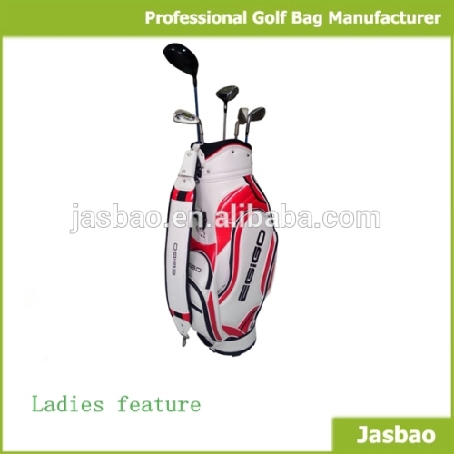 Custom Leather Golf Caddie Bag & Golf Cart Bag, High Quality Custom