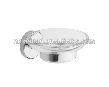 Elegant wall mounted bathroom chrome plating accessories metal soap dish holder
